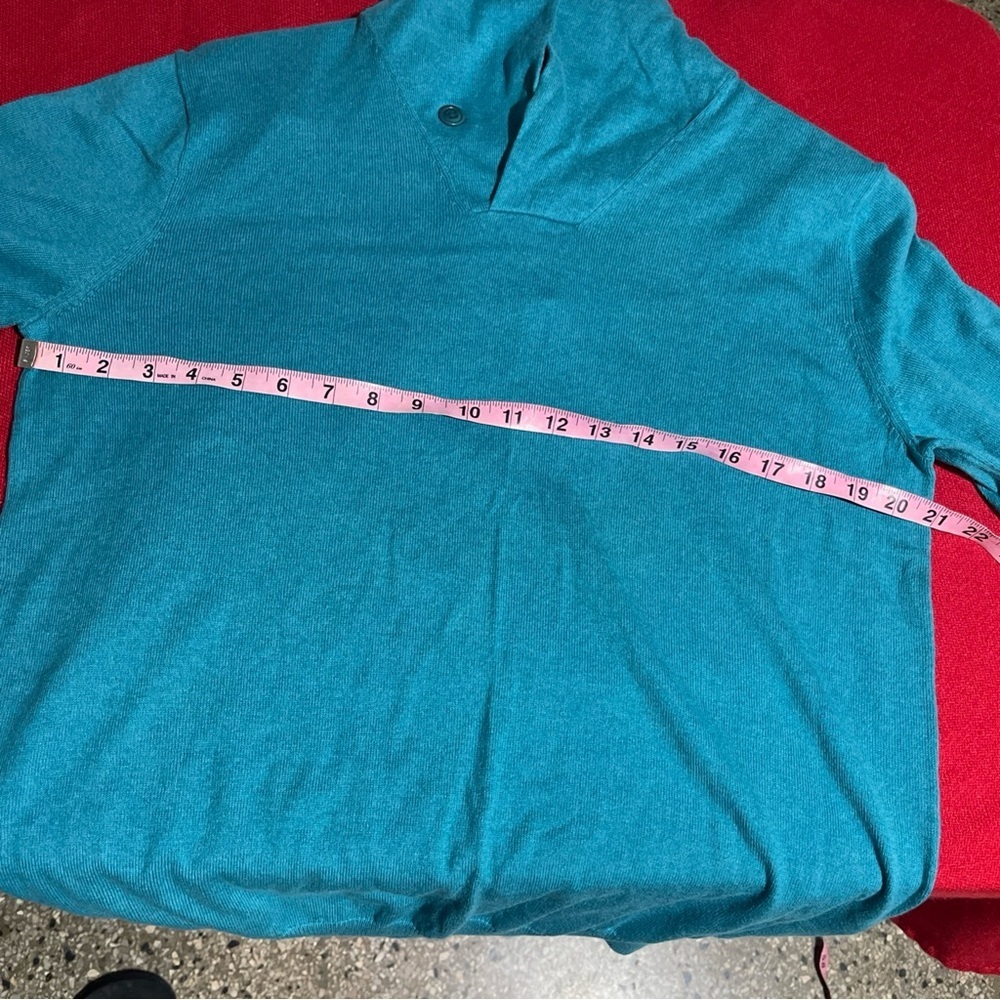 J. Crew Men's Turquoise Turtleneck Sweater size M - Picture 10 of 12